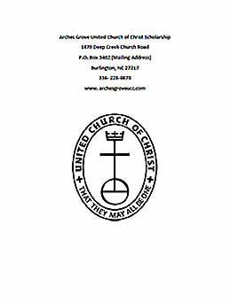 Scholarship Cover Page